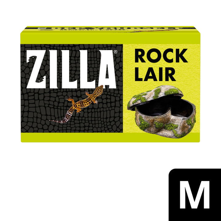Zilla Rock Lair Naturalistic Hide for Snakes and Lizards, Medium