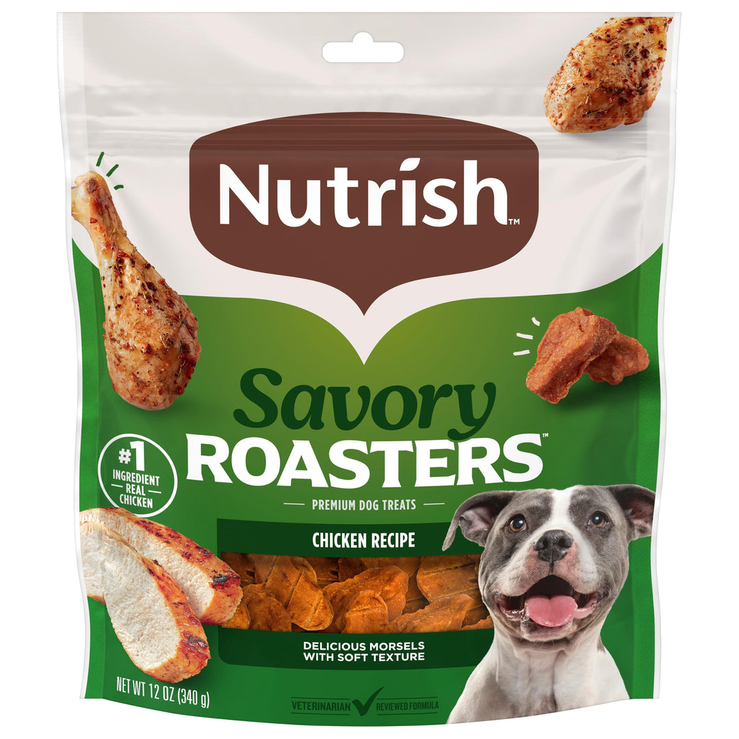 Nutrish Savory Roasters Dog Treats with Chicken, 12 oz. Pouch (Rachael Ray)