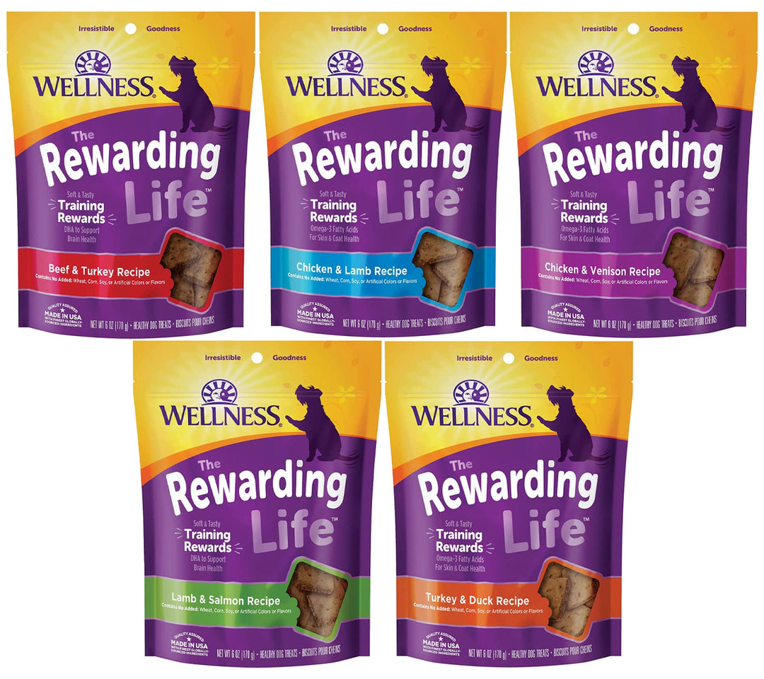 Wellness Wellbites Soft &amp; Chewy Variety Pack (5 Flavors, 6 Ounce Bags)
