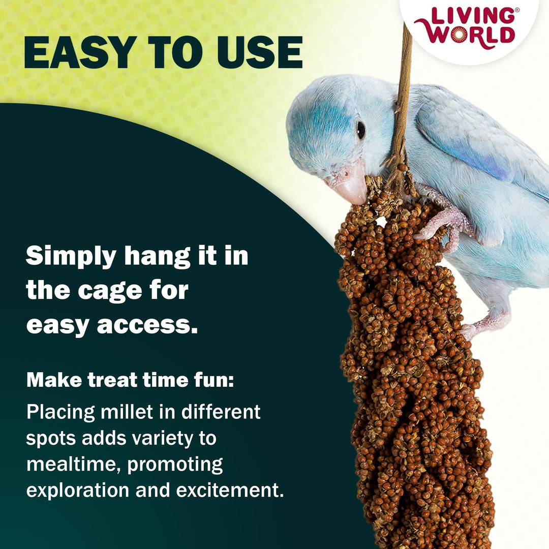 Living World Millet Spray for Birds - 3.5 oz Bag