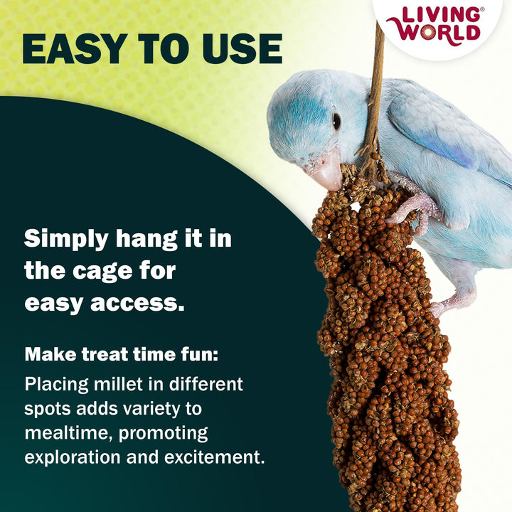 Living World Millet Spray for Birds - 3.5 oz Bag