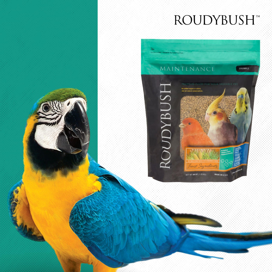 RoudyBush Daily Maintenance Bird Food, Crumble Pellets, 2.75 lb