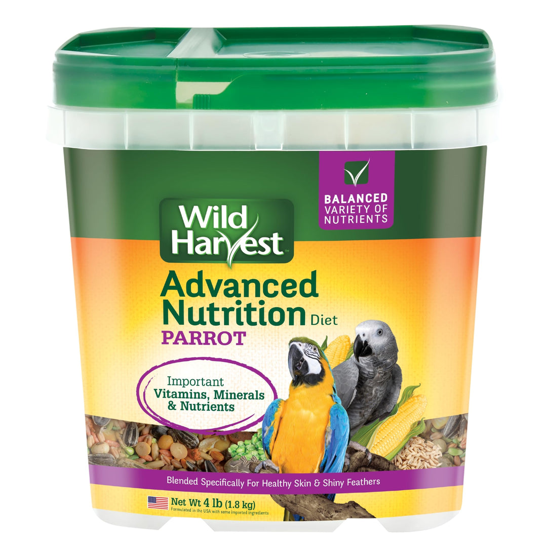 Wild Harvest Advanced Nutrition Bird Food For Parrots, 4 lbs