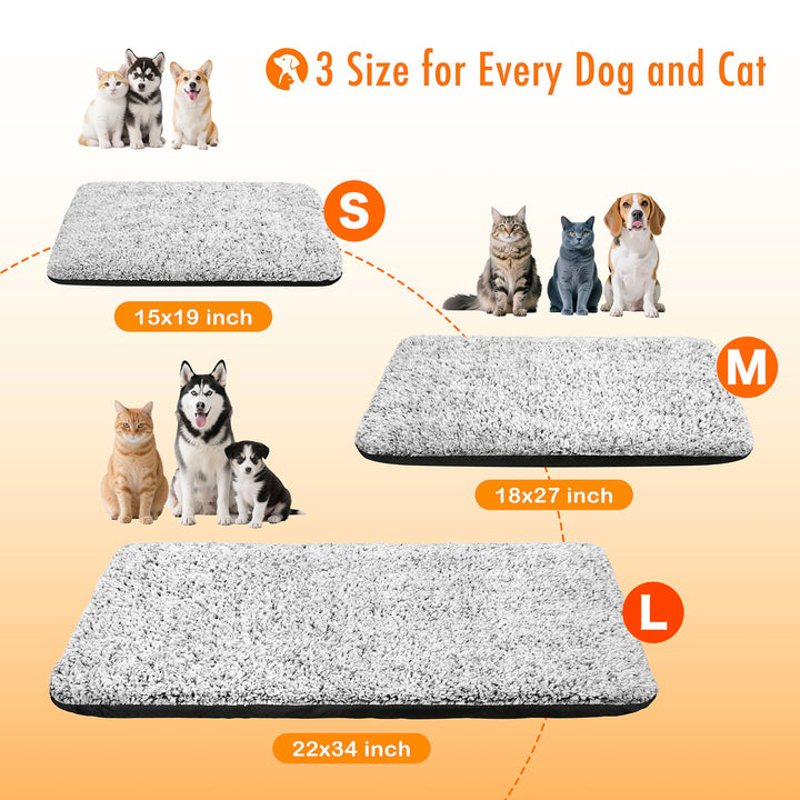 Self Warming Cat Bed, 2.0 Upgraded Thermal Mat for Indoor Cats, 15 x 19 In