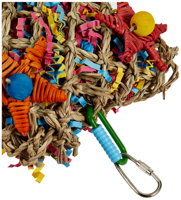 Super Bird Creations SC208 Foraging Toy - Ideal for Small Animals - Fun &amp; Entertaining Animal Toy - Pickin’ Pocket Design - Made with Safe Components - 5” x 3” x 7.5”