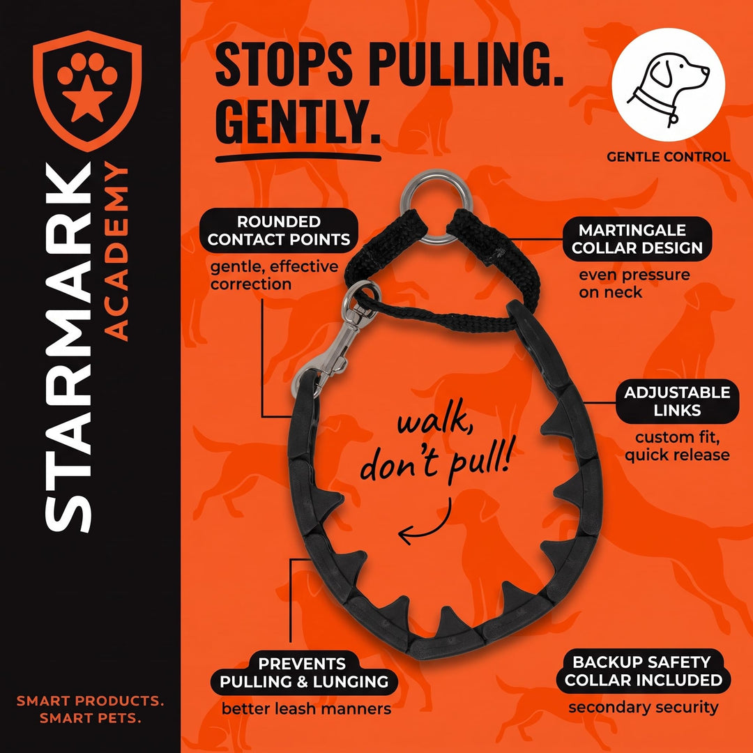 Starmark Pro-Training Dog Collar Large 21-inch, Humane No-Pull