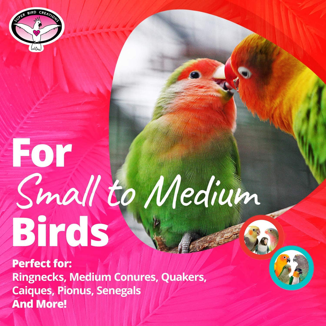 Super Bird Creations SB50949 Pickin’ Pocket Bird Toy - Ideal for Cockatiels, Parakeets, Parrots - Small to Medium Birds - Fun &amp; Entertaining Bird Toy - Bird Safe Component &amp; Design - 7.5"x5" (2 Pаck)