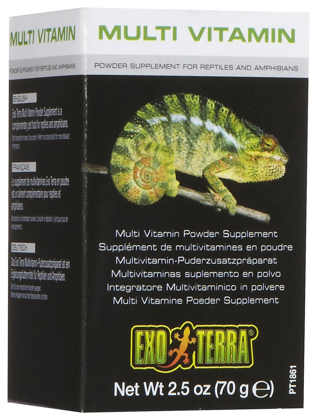 Exo Terra Multi Vitamin Powder Supplement for Reptiles &amp; Amphibians, 2.5 oz
