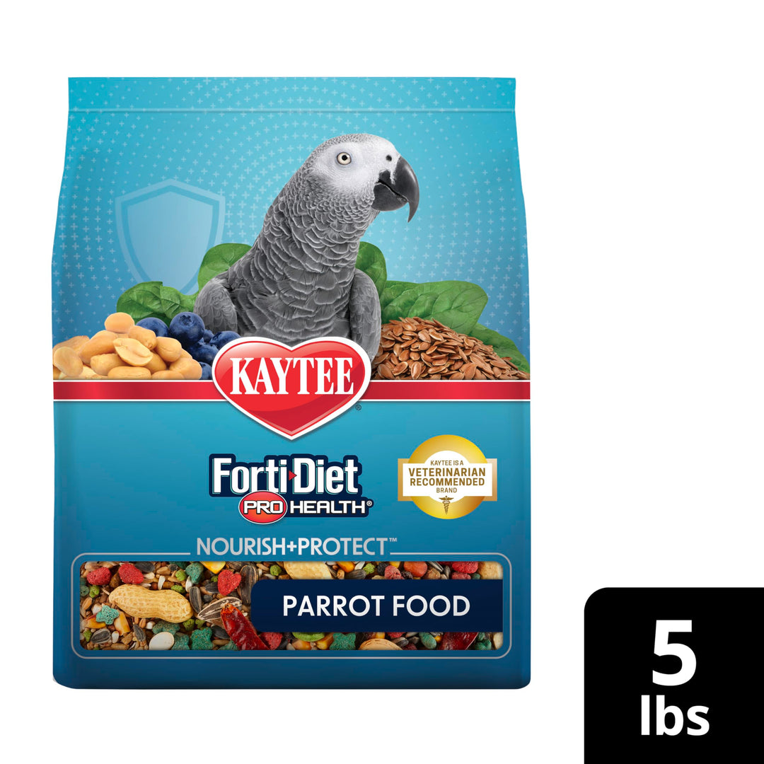 Kaytee Forti-Diet Pro Health Nourish+Protect Parrot Food, 5 Pounds