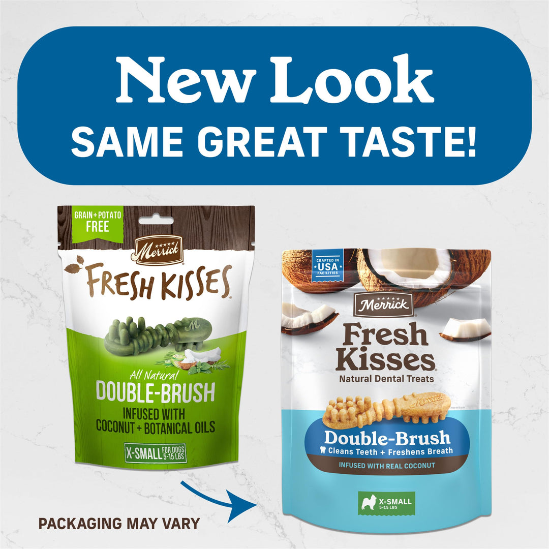 Merrick Fresh Kisses Natural Extra-Small Dental Chews for Dogs, 20 ct. Bag