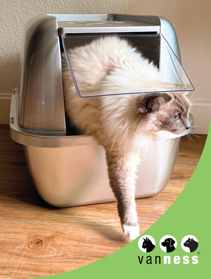 Van Ness Pets EZ Clean Jumbo Covered Cat Litter Box with Flip Top Odor Door Lid