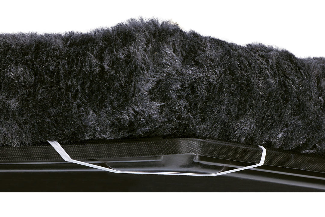 MidWest Homes for Pets QuietTime XXS Dog Bed - Gray Faux Fur Bolster, Ultra-Soft and Machine Washable, Fits 18-Inch Crates and Carriers, for Small Dogs and Cats