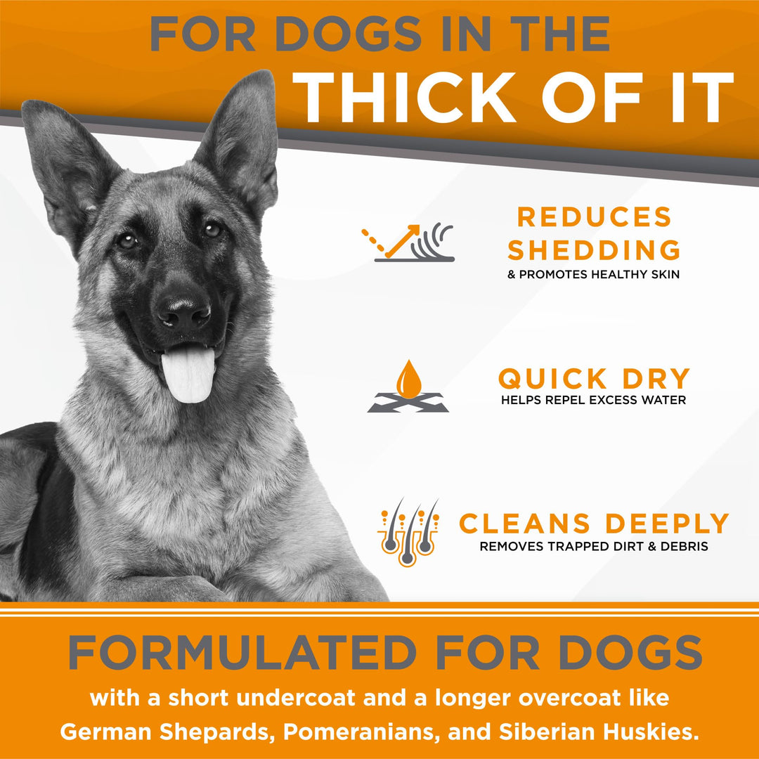 TropiClean Perfect Fur Thick Double Coat Dog Shampoo, 16 fl. oz.