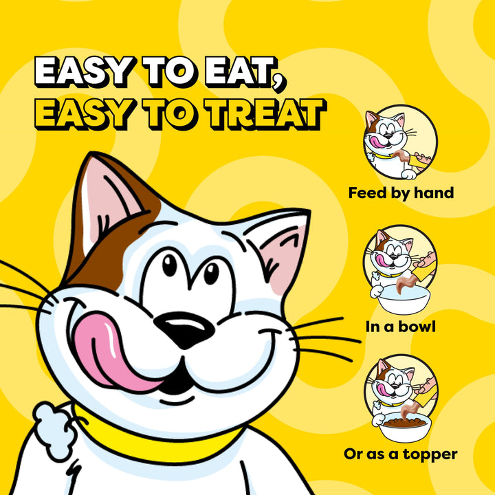 Temptations Creamy Puree Lickable Cat Treats, Chicken &amp; Salmon, 16 Count