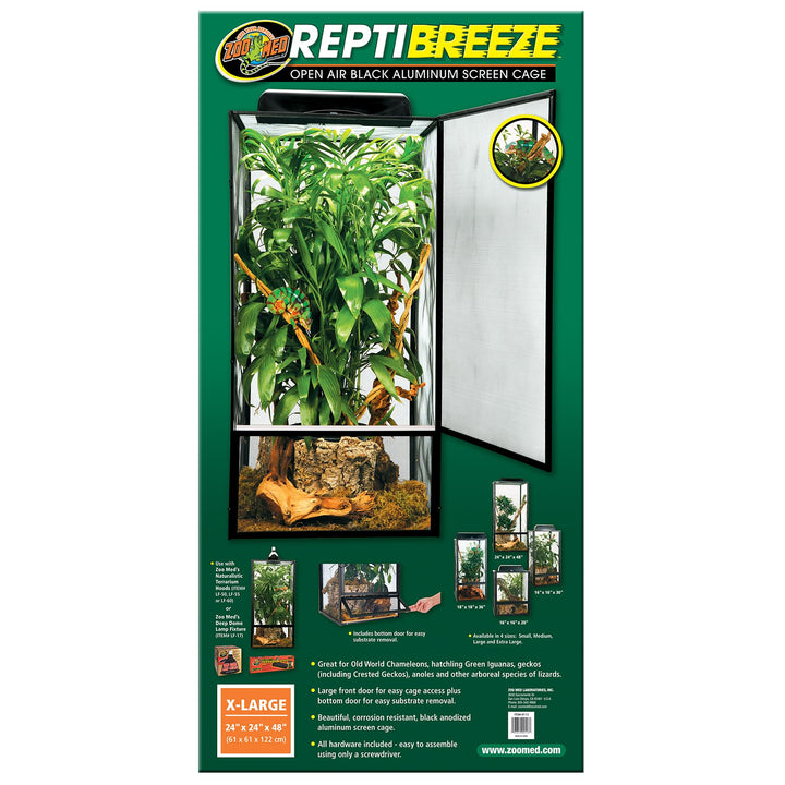 Zoo Med Reptibreeze Open Air Screen Cage 24x24x48