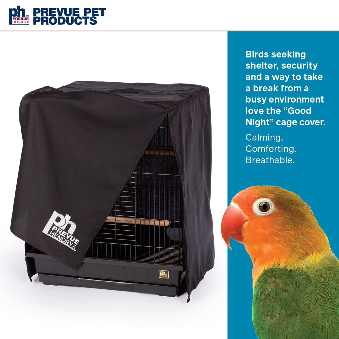 Prevue Pet Products Medium Bird Cage Cover - Black, Size Medium