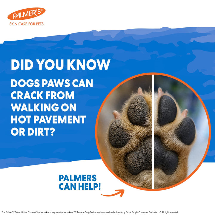Palmers for Pets Cocoa Butter Paw Pad and Nose Balm for Dogs, 3.5 Oz