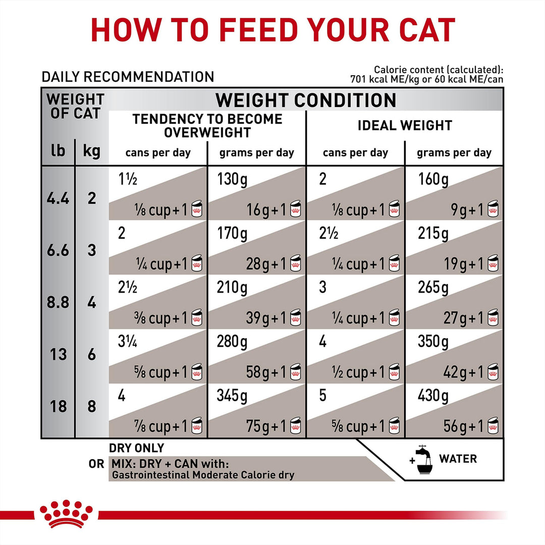 ROYAL CANIN Veterinary Diet Feline Gastrointestinal Moderate Calorie Adult Thin Slices in Gravy Cat Food, 3 oz (Pack of 24)