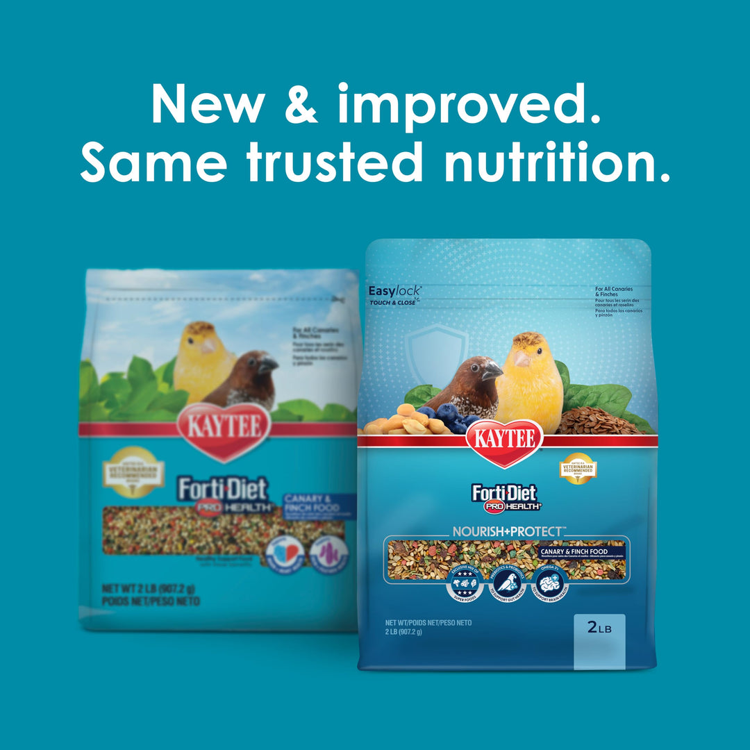 Kaytee Forti-Diet Pro Health Nourish+Protect Canary &amp; Finch Food, 2 Lb
