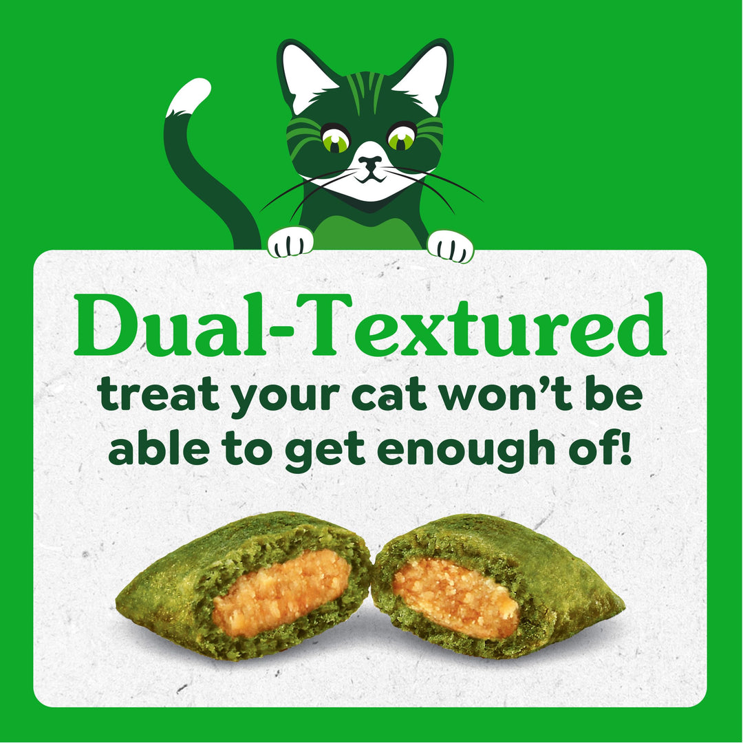 Greenies Feline Smartbites Skin &amp; Fur Health Cat Treats, Chicken, 2.1 oz