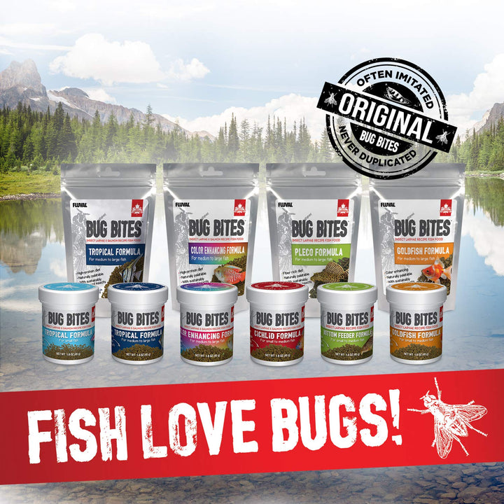 Fluval Bug Bites Tropical Fish Food, 3.74 lb, Brown