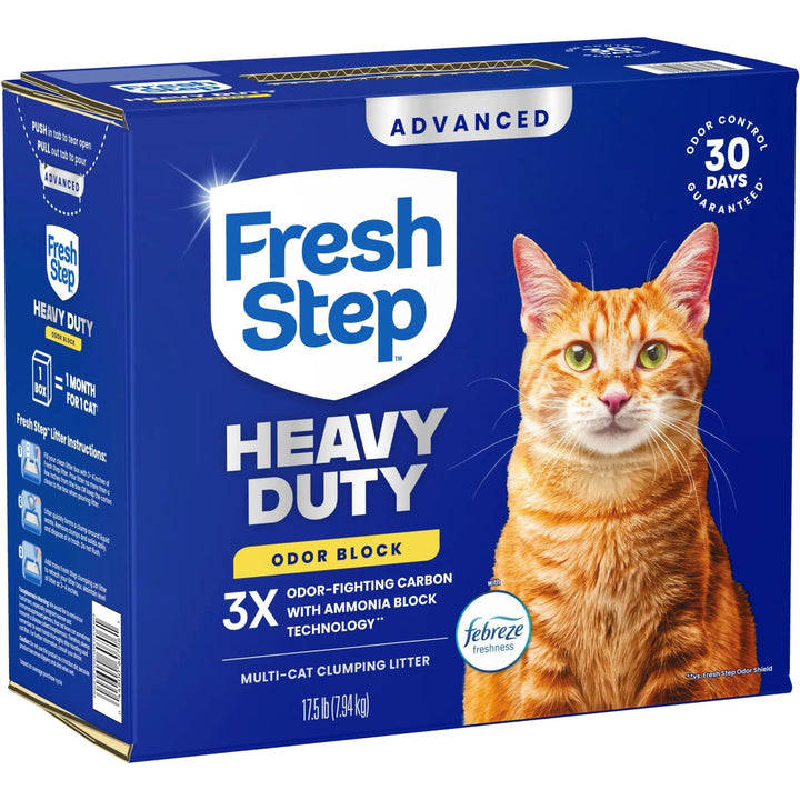 Fresh Step Advanced Heavy Duty Multi Cat Clumping Cat Litter, 17.5 lb.