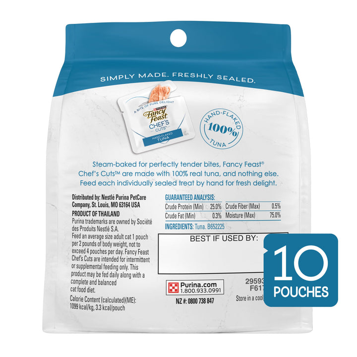 Fancy Feast Purina Tuna Cat Treats (5 Pack) 10 Count Pouches