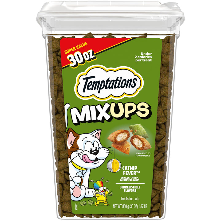 Temptations MixUps Crunchy and Soft Cat Treats, Catnip Fever, 30 oz