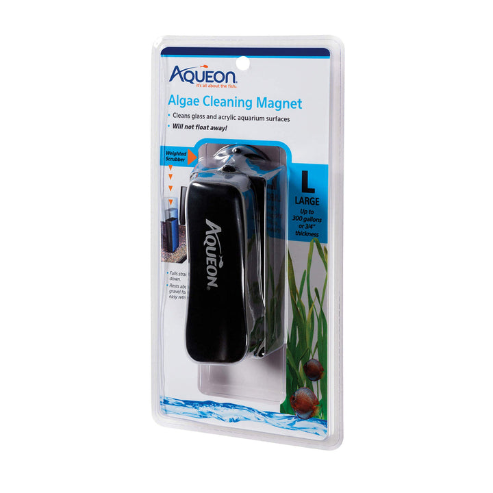 Aqueon Aquarium Algae Scraper, Fish Tank Magnetic Glass Cleaner for Glass/Acrylic, Large