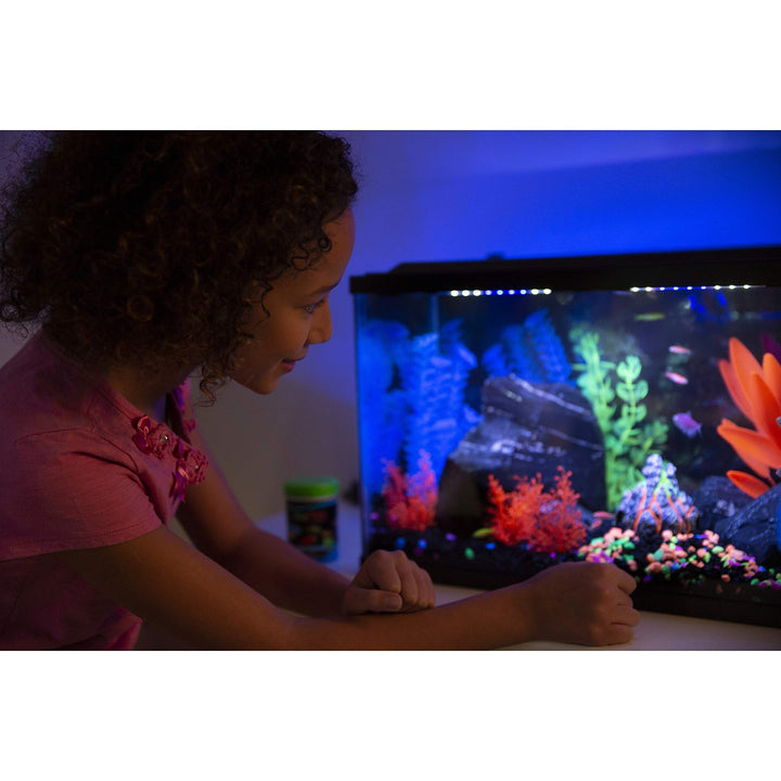GloFish Aquarium Gravel, Black With Fluorescent Accents, 5 lbs