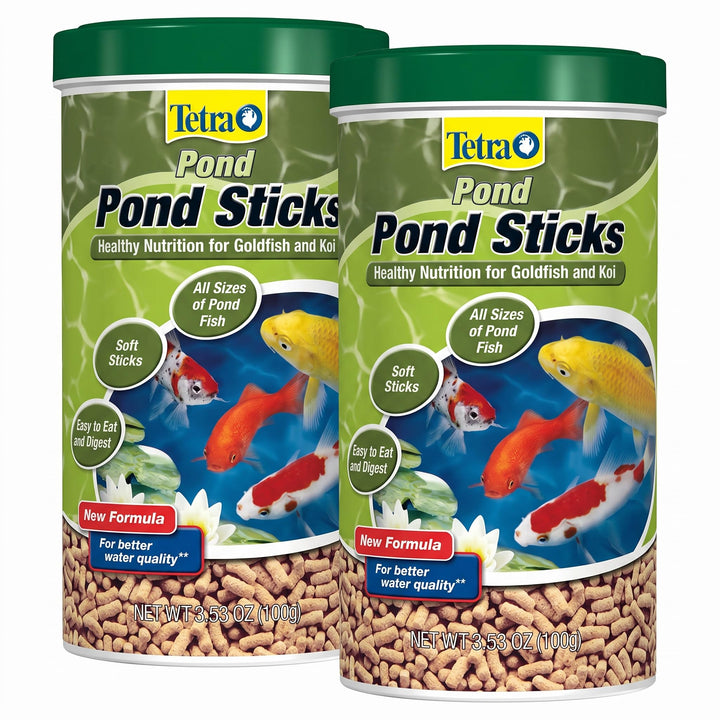 Tetra Pond Sticks, Fish Food, for Goldfish and Koi, 3.53 Ounces | Pack of 2 | Healthy Nutrition