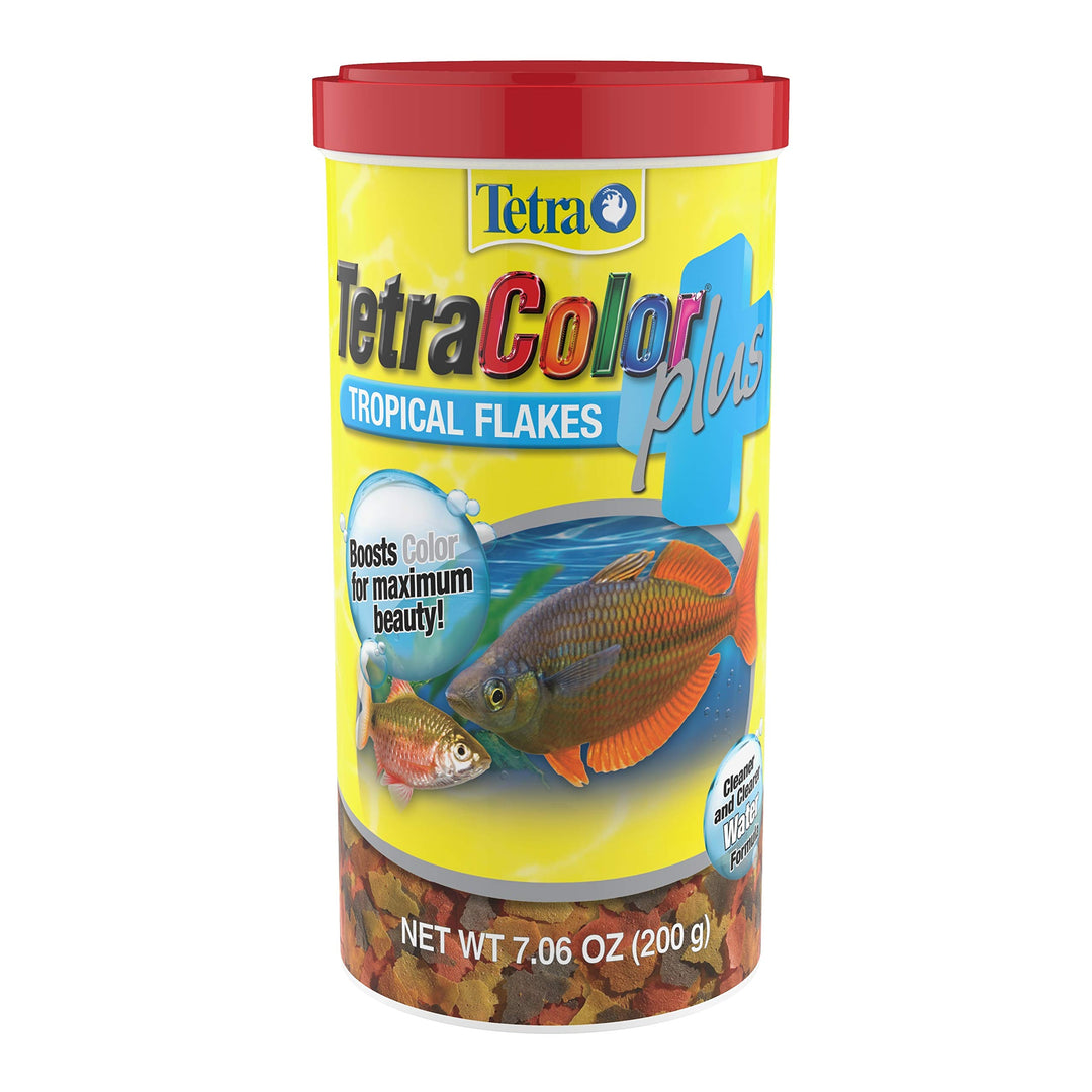 Tetra ColorPlus Tropical Flakes Fish Food, 7.06 oz