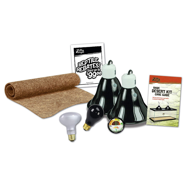 Zilla 10 Gallon Reptile Starter Habitat Kit, Leopard Gecko Tank