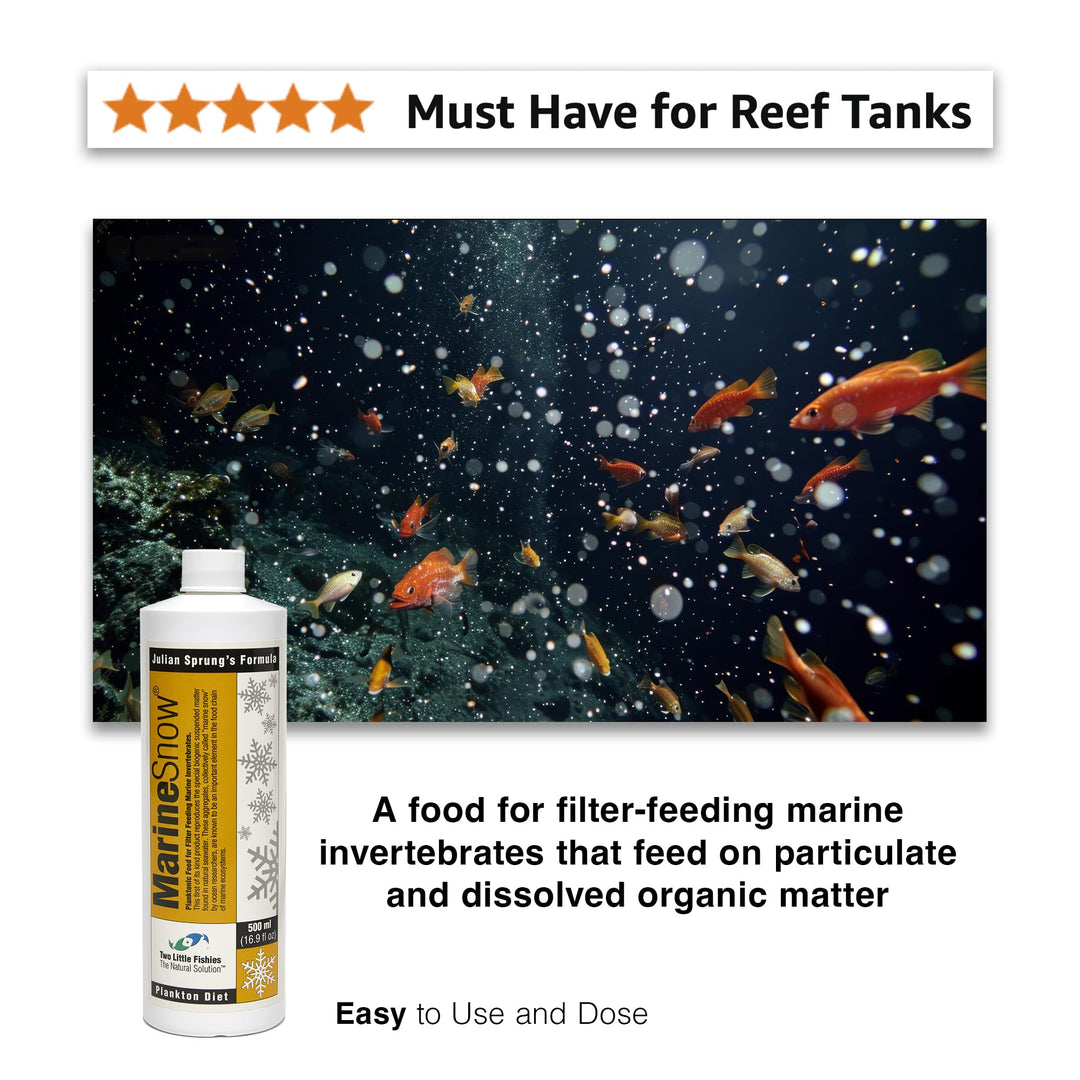 Two Little Fishies MarineSnow Plankton Diet for Reef Aquariums, 500 ml