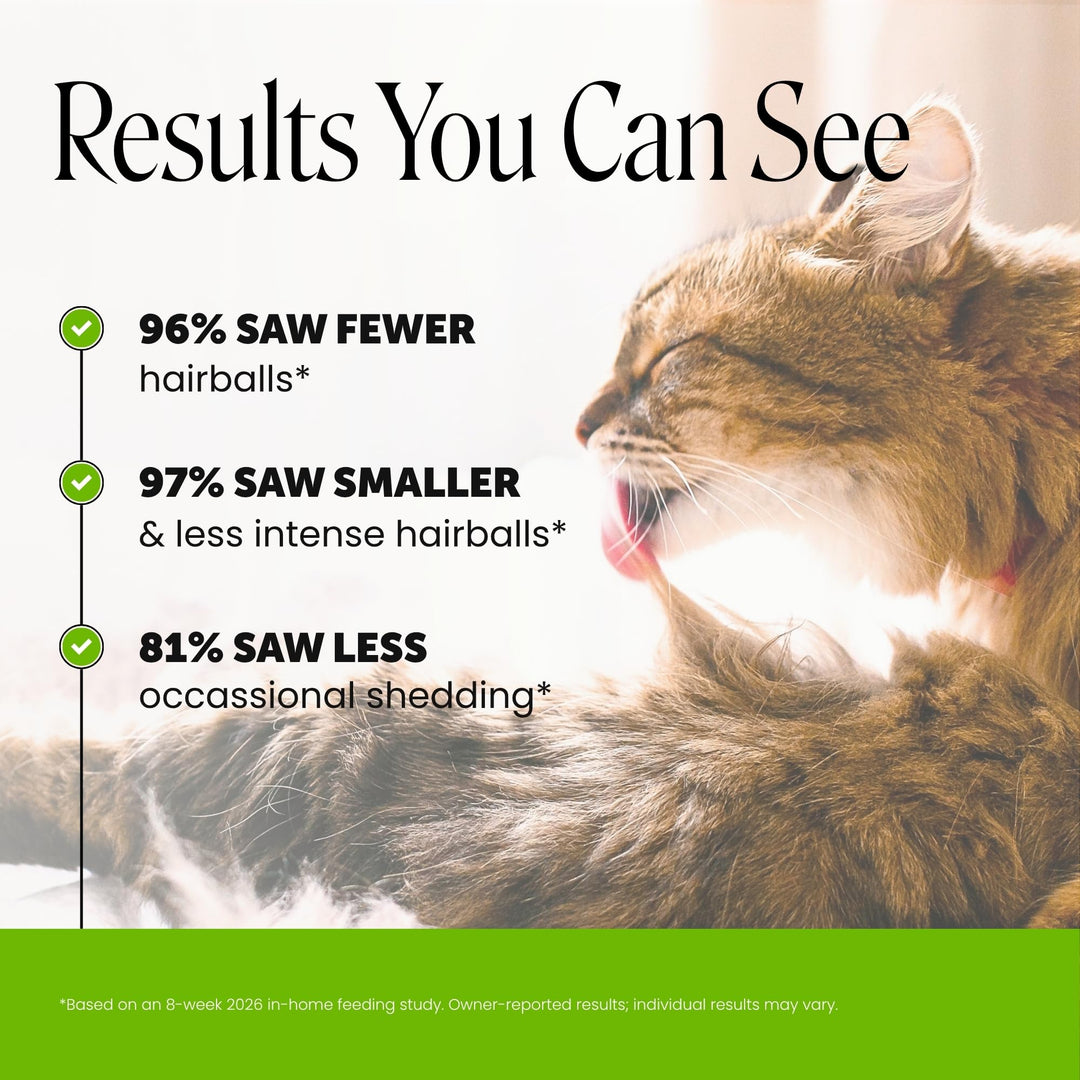 Pet Honesty Vet Backed Cat Hairball Remedy Chews, Chicken, 30-Day Supply