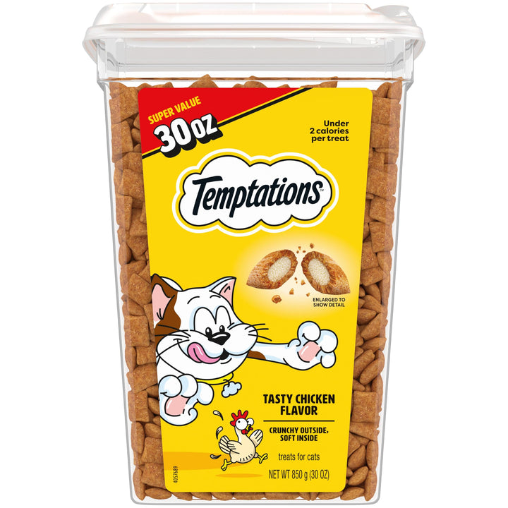 Temptations Classic Crunchy and Soft Cat Treats, Tasty Chicken, 30 oz