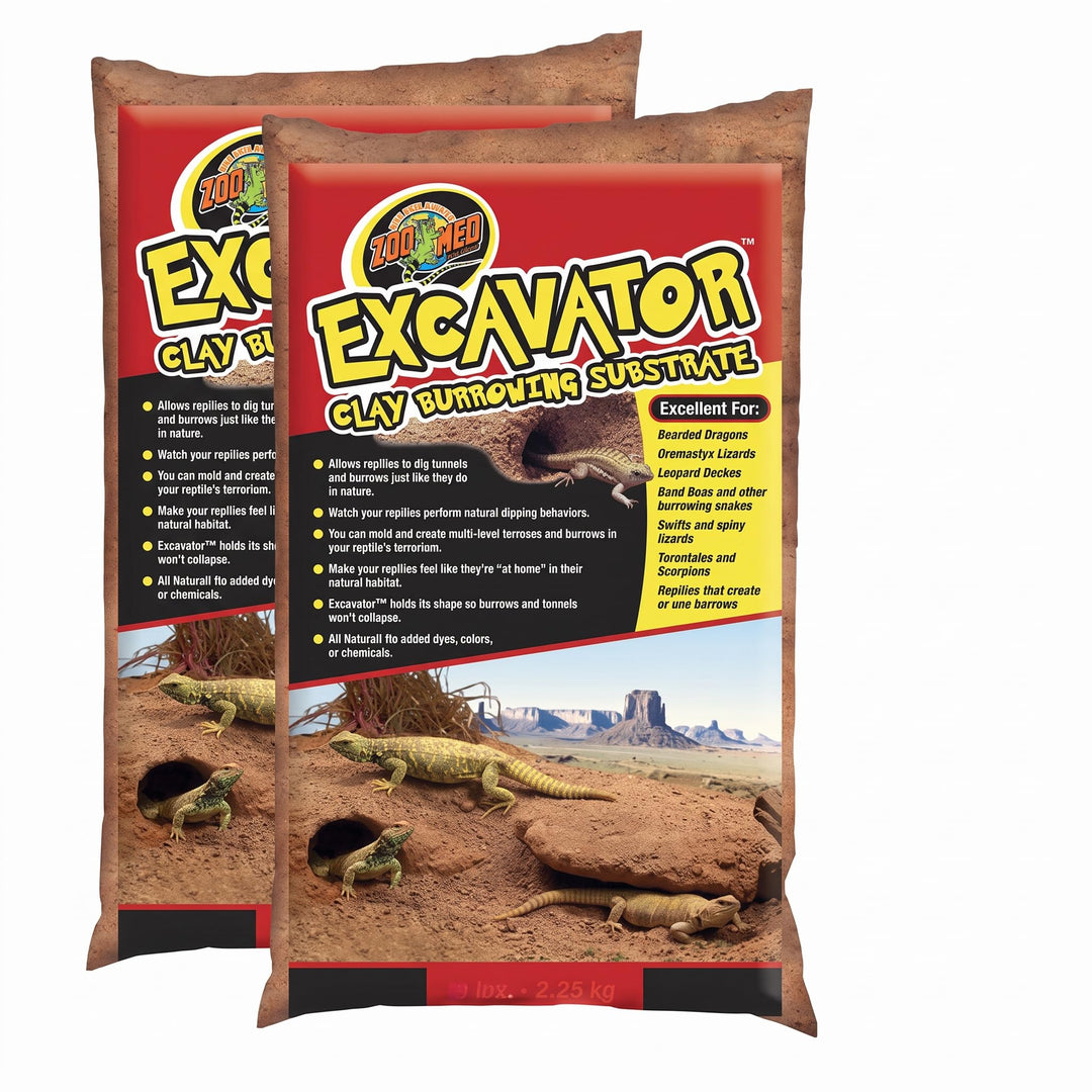 Zoo Med Excavator Clay Burrowing Substrate, 10 Pounds (Pack of 2)