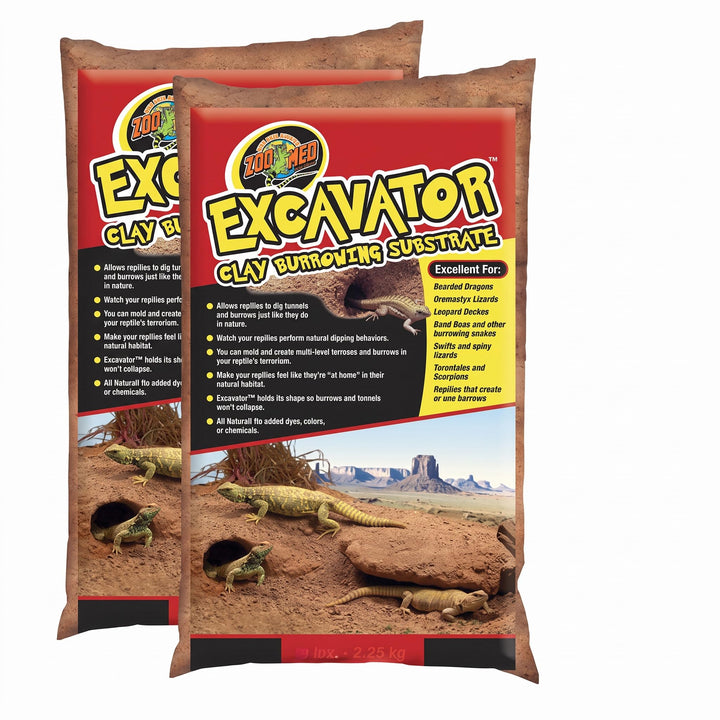 Zoo Med Excavator Clay Burrowing Substrate, 10 Pounds (Pack of 2)