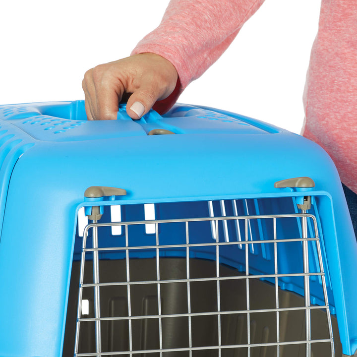 Spree by MidWest 19-Inch Travel Carrier, Blue, Fits Pets up to 10 lbs