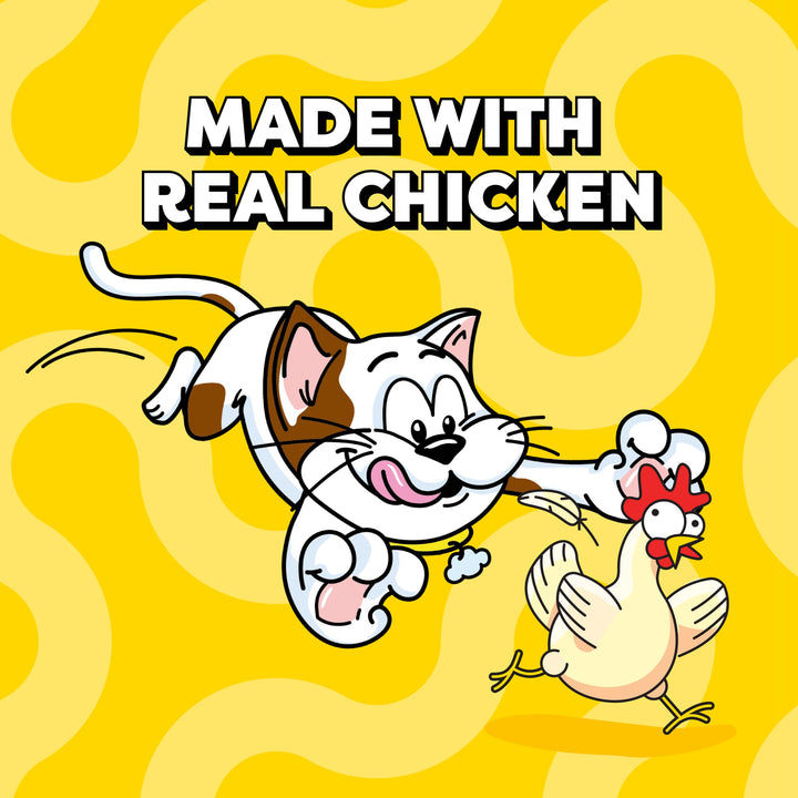 Temptations Creamy Puree Lickable Cat Treats, Chicken, 4 Count, 11 Pack