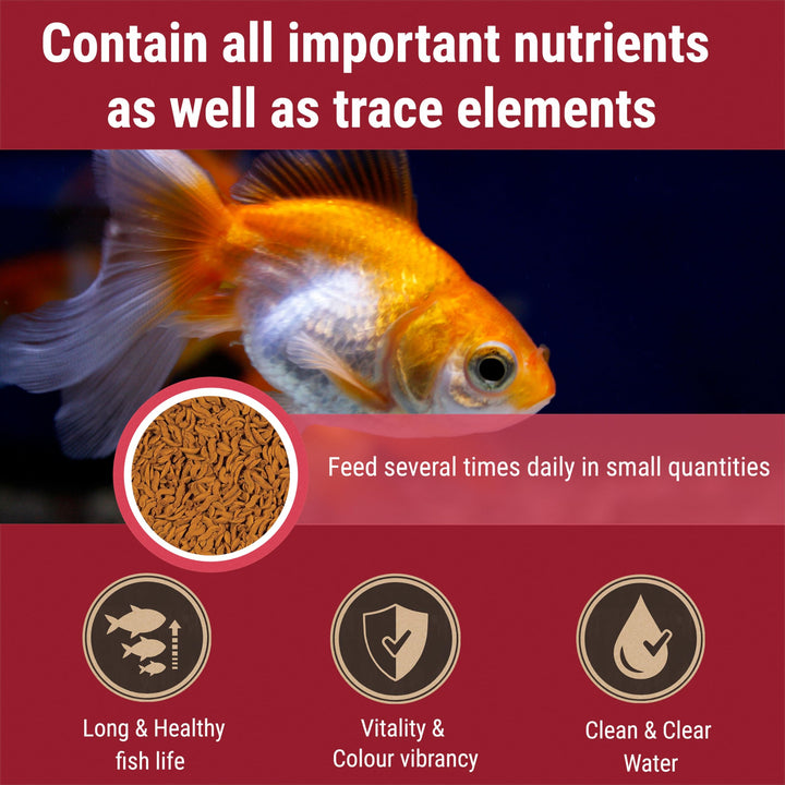 Tetra Goldfish Worm Shaped Bites Fish Food, 2.46 Oz., Complete Food for All Goldfish (Pack of 2)