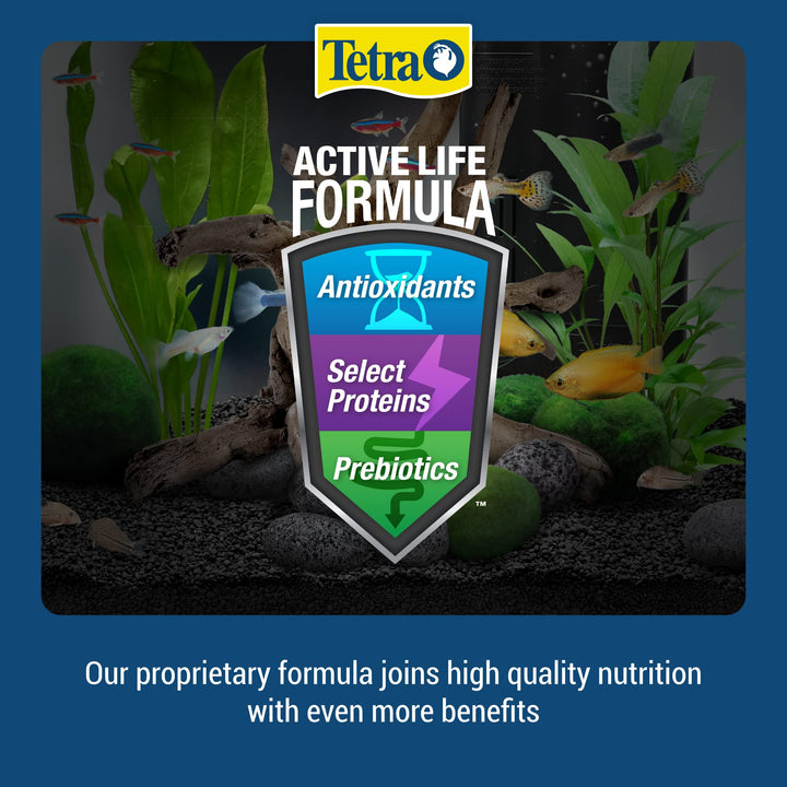 Tetra TetraCichlid Fish Floating Cichlid Pellets 6 Ounces, Nutritionally Balanced Diet (77063) (Pack of 3)
