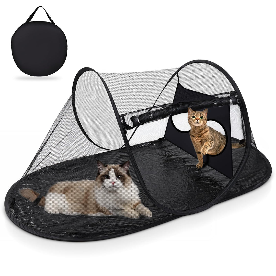 Tailtastic PopUp Cat Tent for Outdoor, Portable Enclosure for Yard &amp; Travel