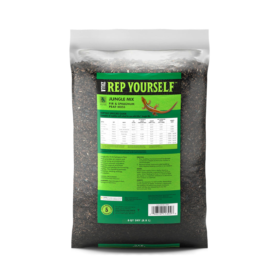 Zilla Jungle Mix Terrarium Substrate Bedding, 8 Quart
