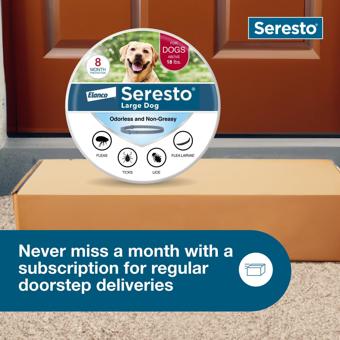Seresto 8-Month Flea &amp; Tick Collar for Large Dogs Over 18 lbs., 1ct