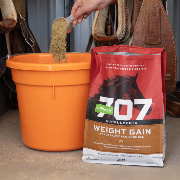 Formula 707 Weight Gain Crumble for Horses, 7 lb – Calorie-Rich Support