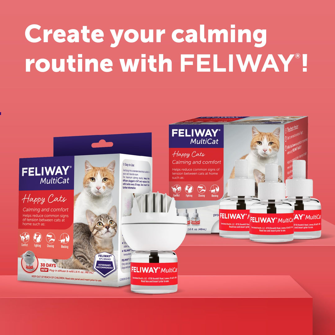 FELIWAY MultiCat Cat Calming Pheromone Diffuser Kit