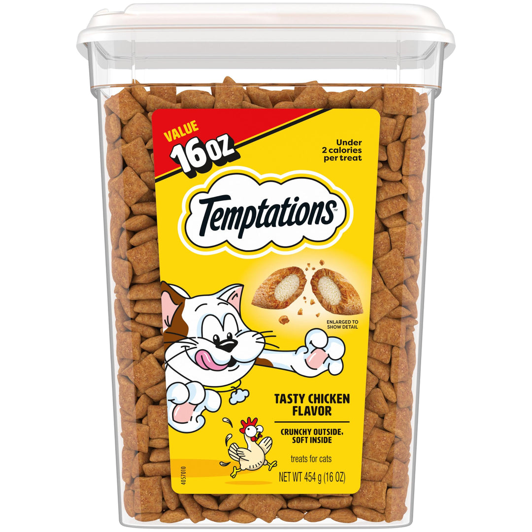 Temptations Classic Crunchy and Soft Cat Treats, Tasty Chicken, 16 oz