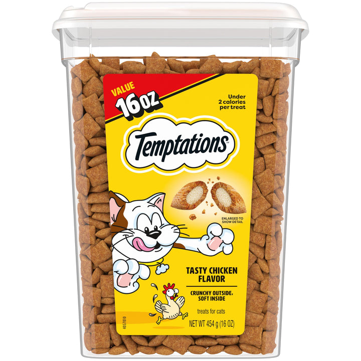 Temptations Classic Crunchy and Soft Cat Treats, Tasty Chicken, 16 oz