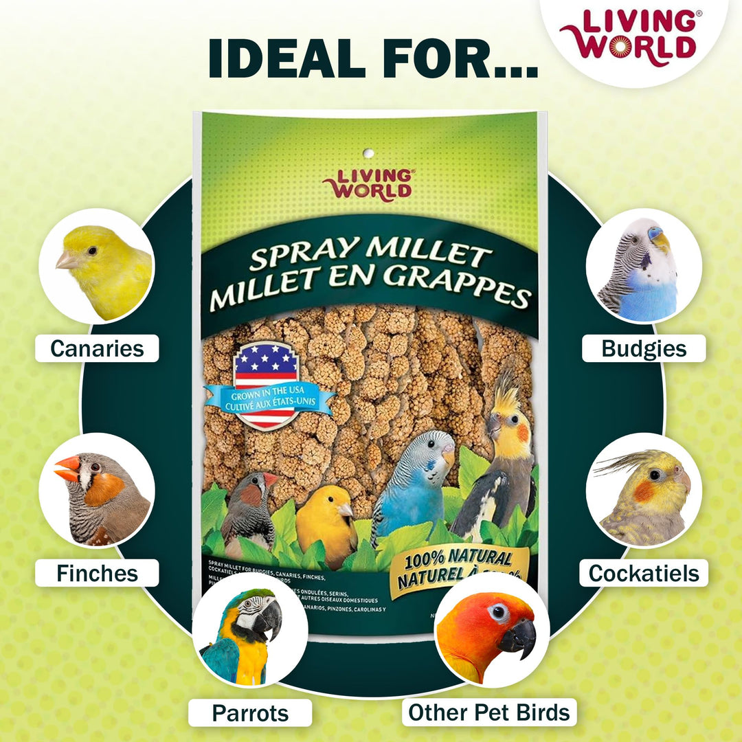 Living World Millet Spray for Birds - 3.5 oz Bag